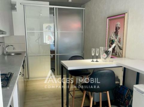 Rent! New Block! Botanica, Cuza Voda street, 1 room + living room. Eurorepair! Middle floor!: 4