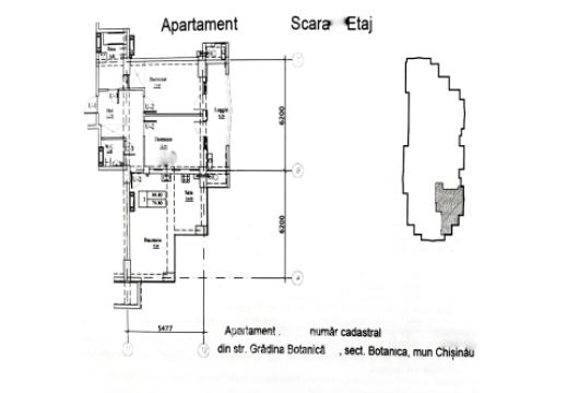 Inamstro! New block! Botanica, Grădina Botanică street, 2 rooms + living room. White version!: 1