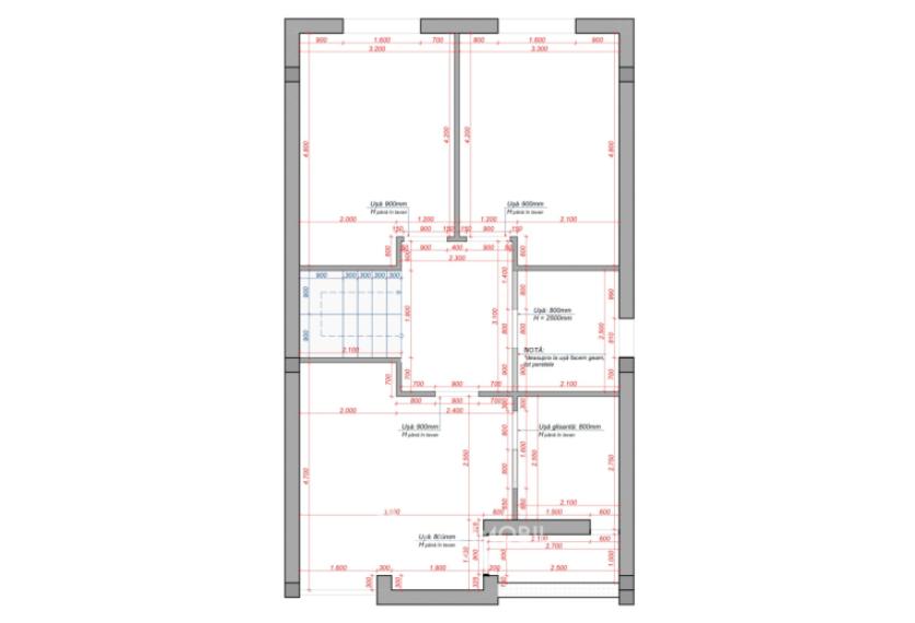Townhouse în 3 niveluri! Durlești, str. Rezistenţei, 180m2 + 3 ari! Variantă albă!: 8