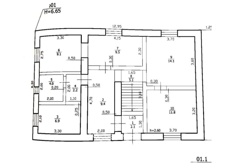 Casă! Cojușna, str. Mihai Viteazul, 5+ camere + living, 132m2 + 18 ari. Încălzire autonomă!: 16