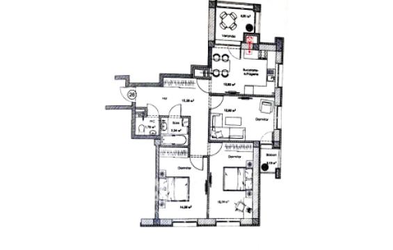 New Block! Botanica, Dacia Blvd, 3 rooms. + storage room!: 3
