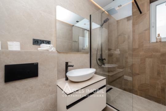 Penthouse! Bloc Nou! Durlești, str. Regina Elisabeta, 2 camere + living + terasă! Euroreparație! Încălzire autonomă!: 9