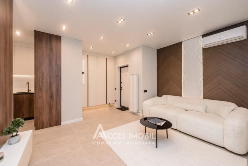 Penthouse! Bloc Nou! Durlești, str. Regina Elisabeta, 2 camere + living + terasă! Euroreparație! Încălzire autonomă!: 3