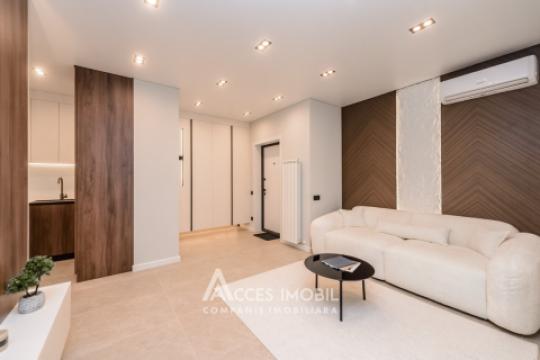 Penthouse! Bloc Nou! Durlești, str. Regina Elisabeta, 2 camere + living + terasă! Euroreparație! Încălzire autonomă!: 3