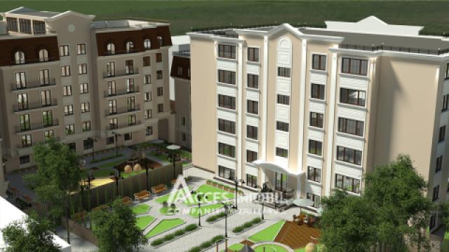 Milanin! Bloc Nou! Centru, str. Colina Pușkin, 3 camere + living. Varianta albă! Penthouse!: 2