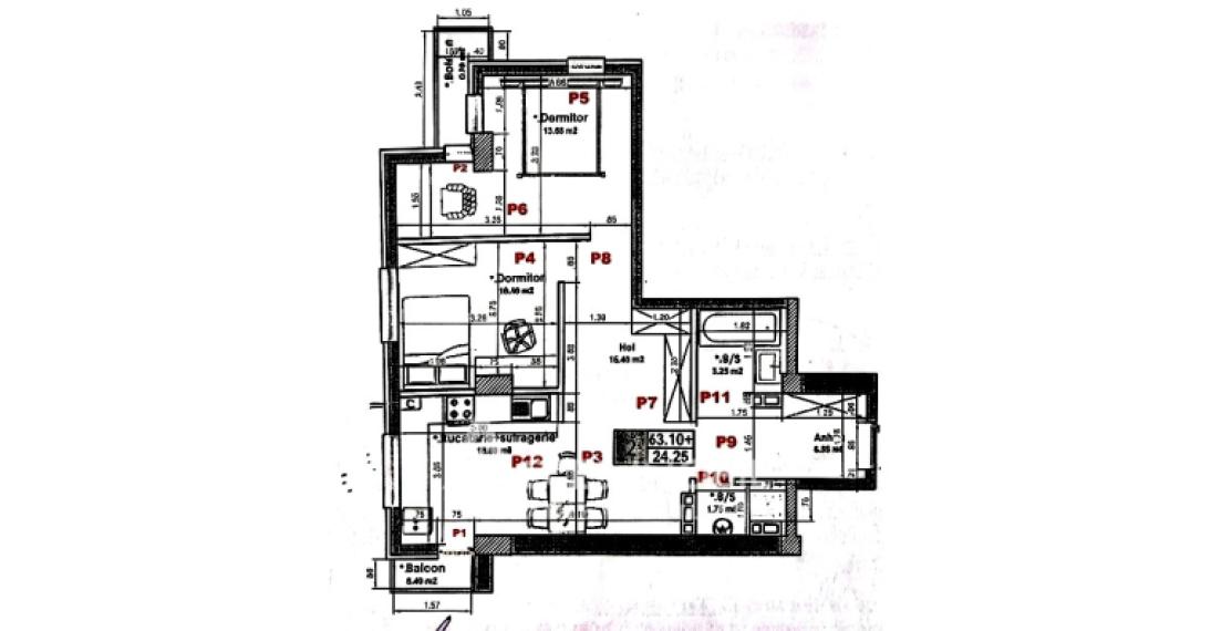 Nicons! Bloc Nou! Durlești, str. Cartușa, 2 camere + living. Varianta albă!: 10