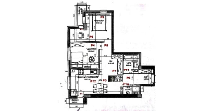 Nicons! Bloc Nou! Durlești, str. Cartușa, 2 camere + living. Varianta albă!: 10