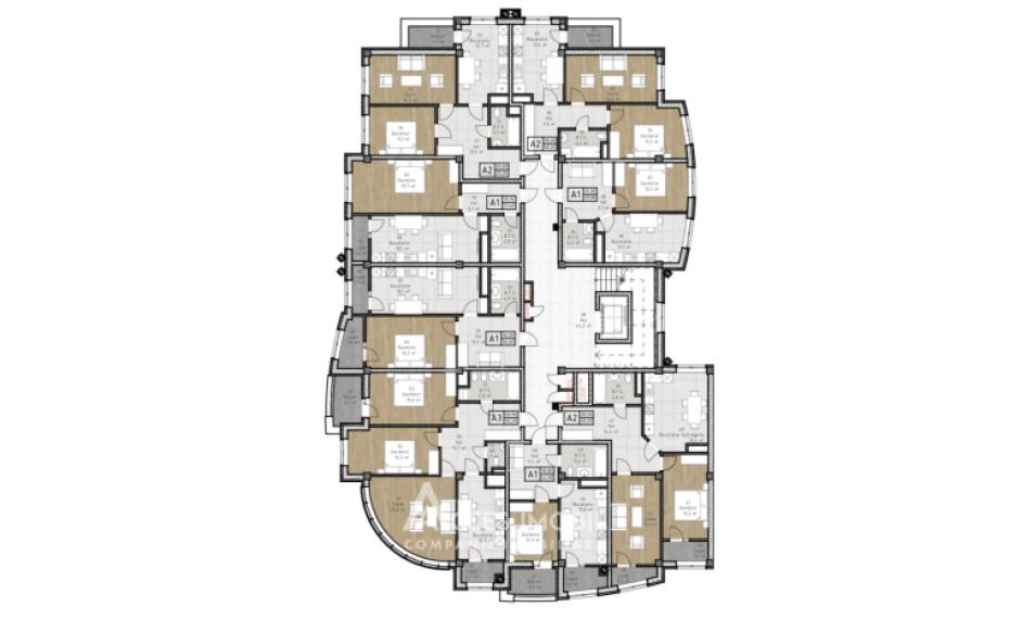 Erinvest! Ialoveni, str. Alexandru cel Bun, 3 camere.: 2