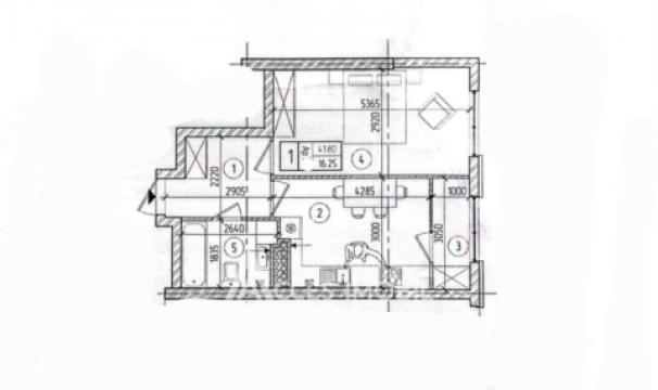 SkyHouse! Botanica, str. Cetatea Albă, 1 cameră, 42m². Încălzire autonomă!: 1