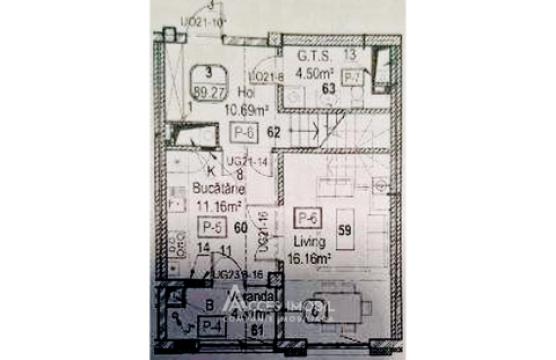 Bloc Nou! Râșcani, str. Tudor Vladimirescu, 3 camere + living. Varianta albă!: 2