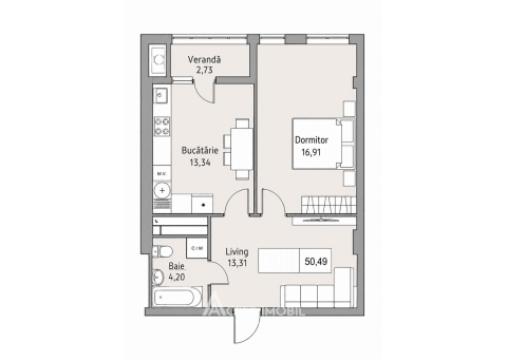 Lagmar! str. Ceucari, Poșta Veche, 1 cameră + living. Variantă albă!: 1