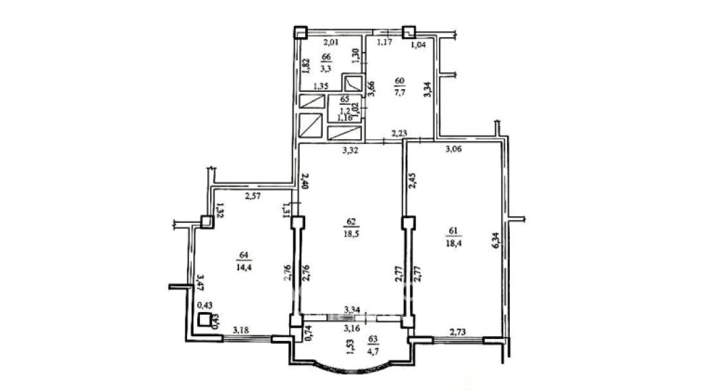 Bloc Nou! Centru, str. Ion Nistor, 2 camere + living! Varianta albă!: 8