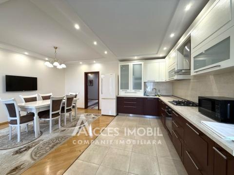 Chirie! Bloc Nou! Centru, bd. Ștefan cel Mare, 3 camere + living. Euroreparație!: 9
