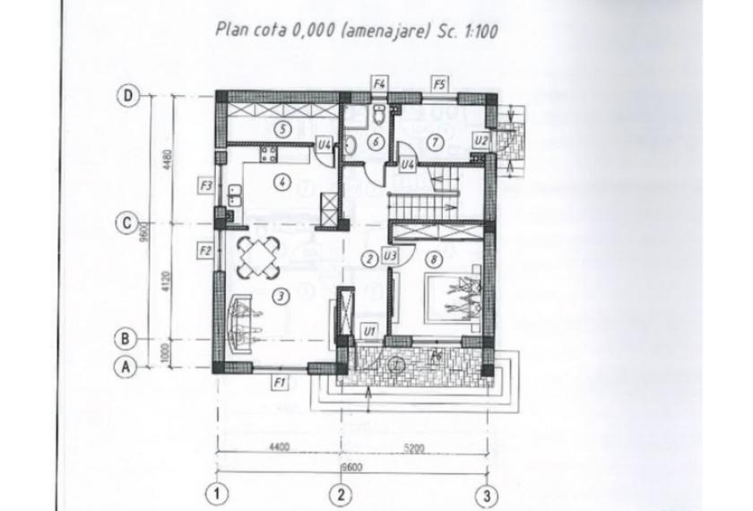 Casă în 2 niveluri! Strășeni, str. Codrilor, 160m² + 6 ari. Varianta albă!: 3