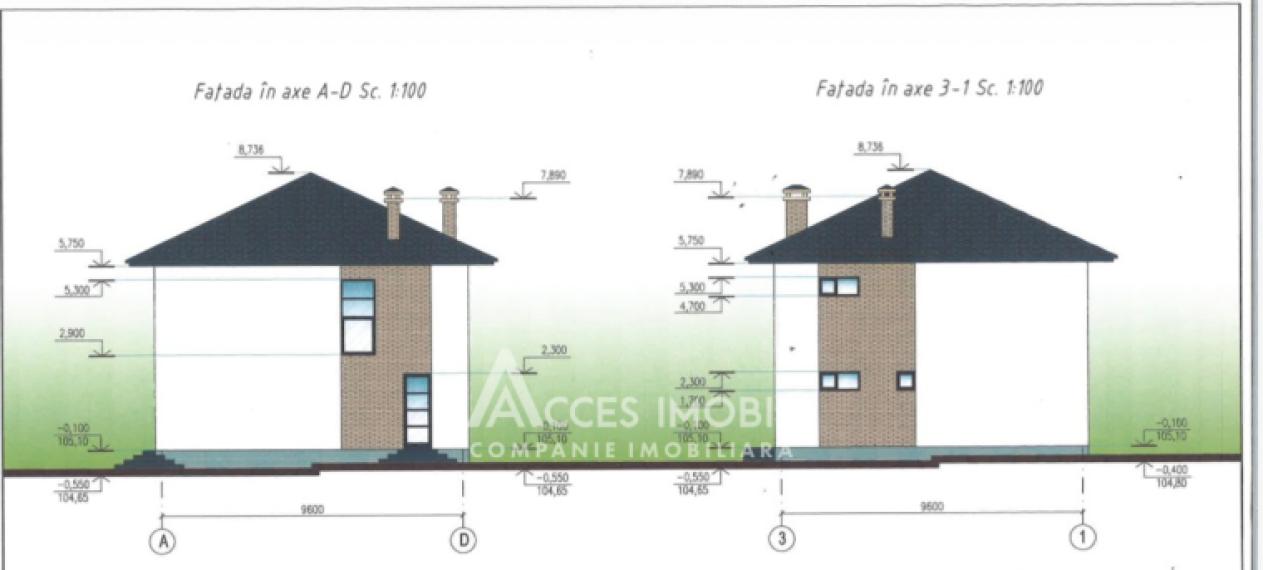 Casă în 2 niveluri! Strășeni, str. Codrilor, 160m² + 6 ari. Varianta albă!: 5