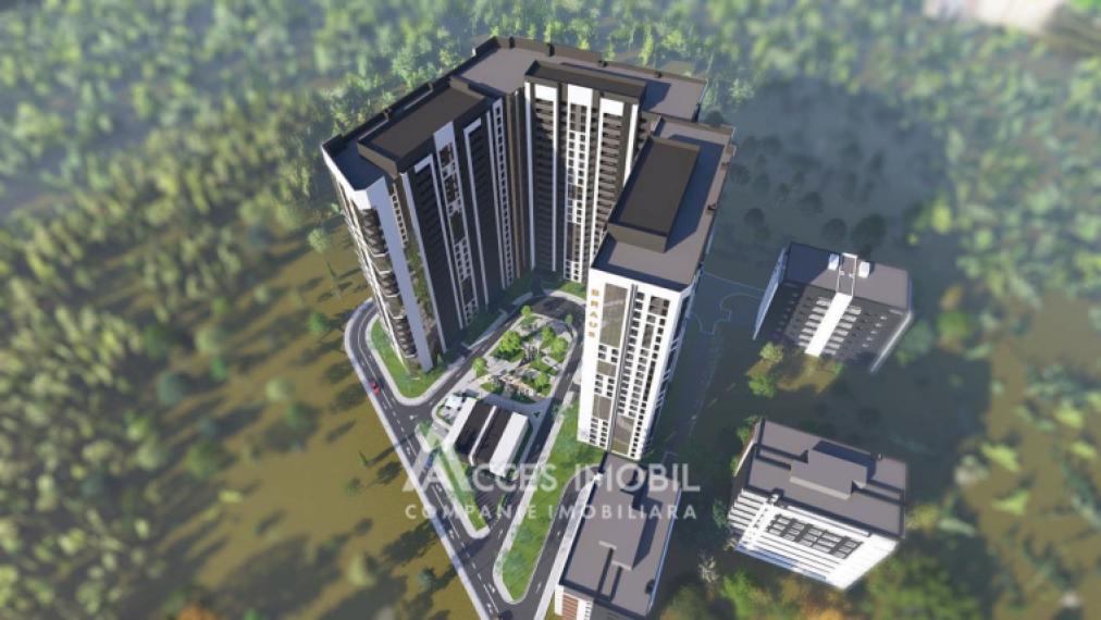 Braus! New Block! Aeroport, Dacia Blvd., 1 room + living room. Middle position!: 2