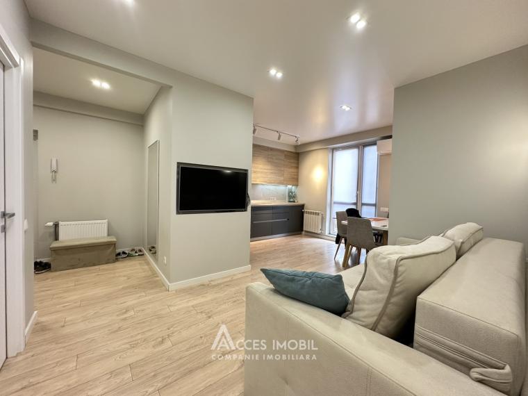 Chirie! Dansicons! Bloc Nou! Buiucani, str. Ion Creangă, 2 camere + living! Euroreparație!: 4