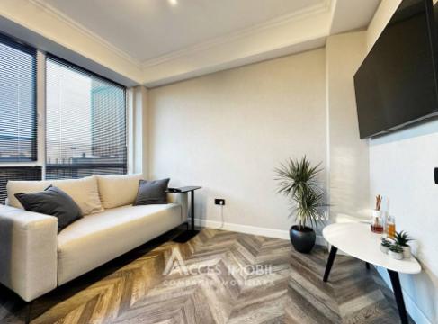 Bloc nou! str. Nadejda Russo, Râșcani, 2 camere + living. Euroreparație! + Terasă de 25m2!: 2