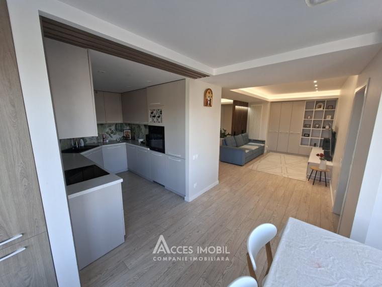 Bloc Nou! Durlești, str-la Codrilor, 3 camere + living. Euroreparație! Încălzire autonomă!: 2