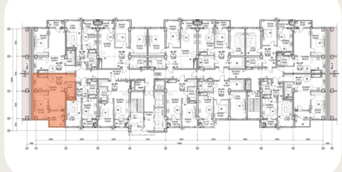 Horus! Bloc Nou! Râșcani, str. Tudor Vladimirescu, 1 cameră + living. Încălzire Autonomă!: 5