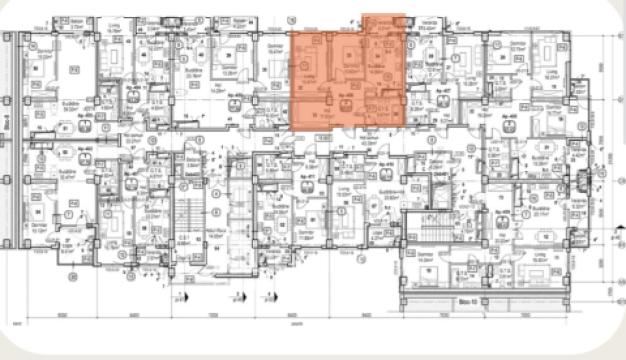 Horus! Bloc Nou! Râșcani, str. Tudor Vladimirescu, 2 camere + living. Localizare de mijloc!: 5