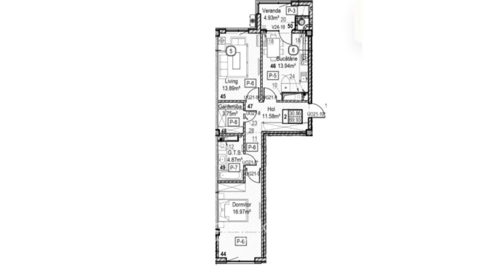 Horus! Bloc Nou! Râșcani, str. Tudor Vladimirescu, 2 camere + living. Încălzire autonomă!: 4