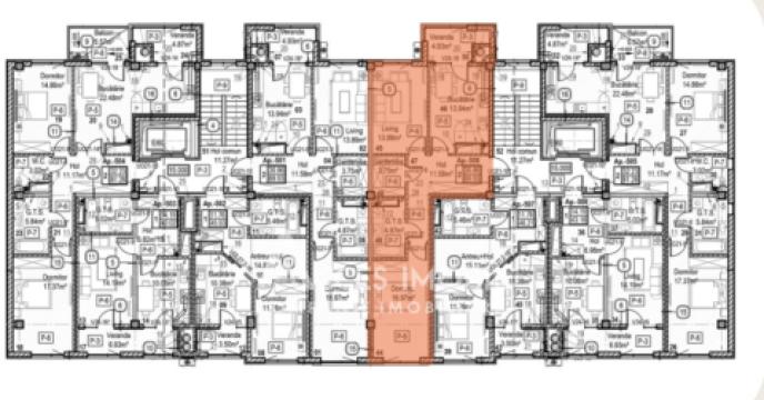 Horus! Bloc Nou! Râșcani, str. Tudor Vladimirescu, 2 camere + living. Încălzire autonomă!: 5