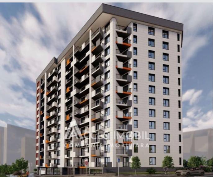 Solomon Construct! Bloc Nou! Telecentru, str. Ialoveni, 1 cameră + living. Încălzire autonomă!: 0