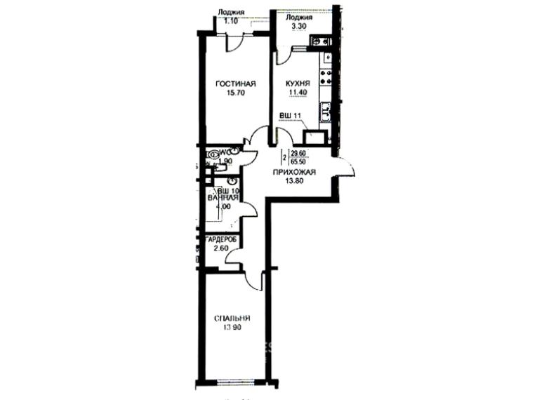 Exfactor! Bloc Nou! Ciocana, str. Nicolae Milescu Spătarul, 3 camere + living. Varianta albă! Încălzire autonomă!: 2