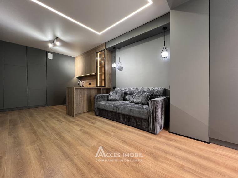 Estate Invest! Bloc Nou! Durlești, str. Atelierilor, 1 cameră + living. Euroreparație! Încălzire autonomă!: 3