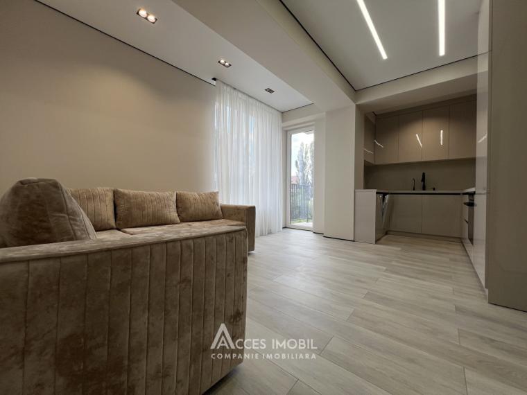 Estate Invest! Bloc Nou! Durlești, str. Atelierilor, 2 camere + living. Euroreparație!: 3