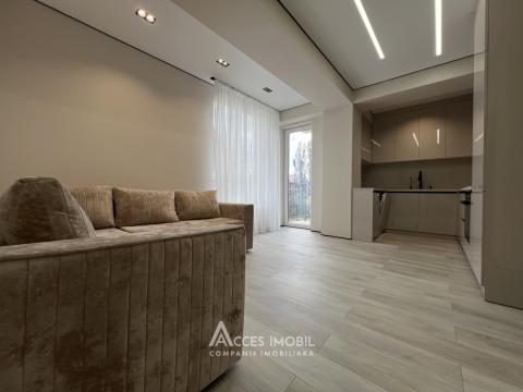 Estate Invest! Bloc Nou! Durlești, str. Atelierilor, 2 camere + living. Euroreparație!: 3