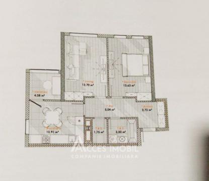 Bloc Nou! Telecentru, șos. Hâncești, 2 camere + living. Variantă albă!: 3