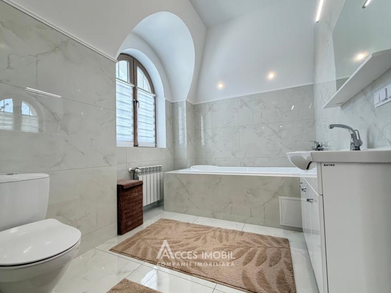 Chirie! Casă în 3 nivele! Centru, str. Anton Crihan, 300m2 + 6 ari. Reparație premium!: 24