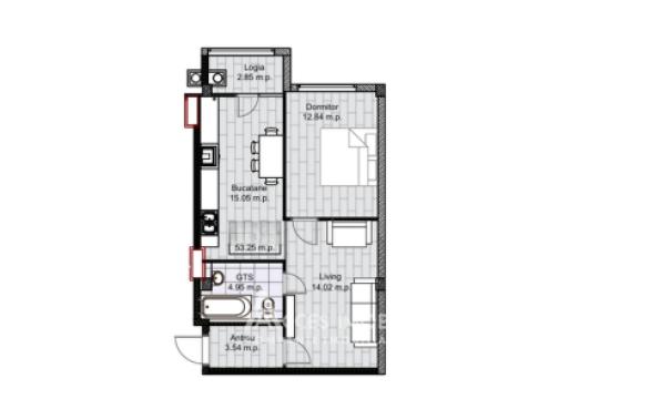 New Block! Durlești, Bisericii Street, 1 room + living room. Under construction!: 4