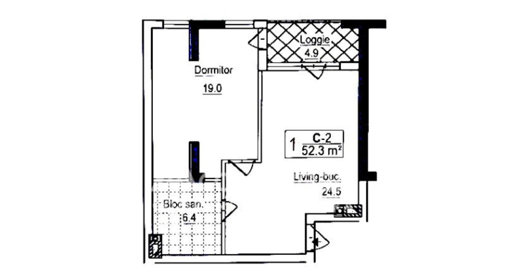 DMZ Home Construct! Новострой! Ботаника, бул. Дачия, 1 комната + гостиная. Середина дома!: 6