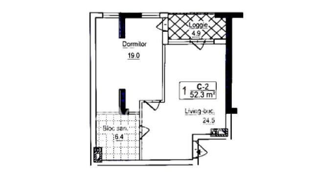 DMZ Home Construct! Новострой! Ботаника, бул. Дачия, 1 комната + гостиная. Середина дома!: 6