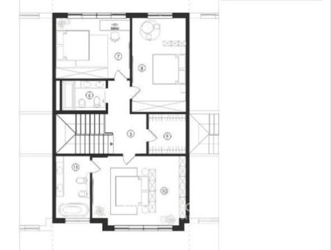 Таунхаус в 2 уровня! Кодру, ул. Скиноаса-Вале, 3 комнаты + гостиная, 173м² + 2 сотки.: 16