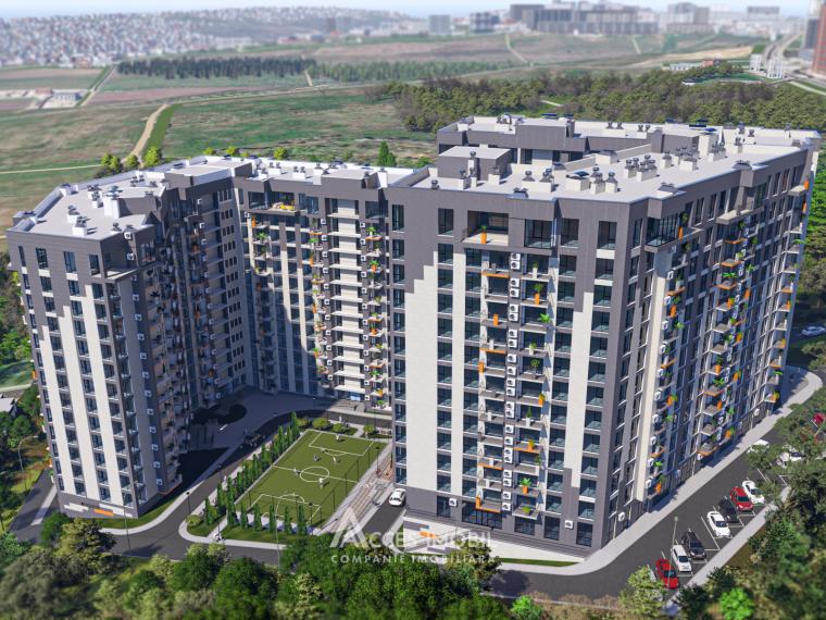 Solomon Construct! Botanica, str. Grenoble, 3 camere + living. Varianta albă! GRENOBLE RESIDENCE!: 3