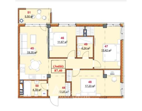 Solomon Construct! Botanica, str. Grenoble, 3 camere + living. Varianta albă! GRENOBLE RESIDENCE!: 11