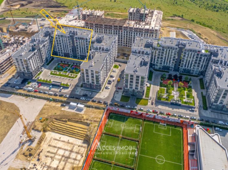 Golban Trade! Bloc Nou! Durlești, str. Regina Elisabeta, 1 cameră + living. Euroreparație!: 10