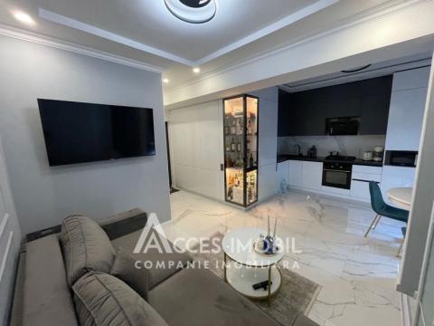 Chirie! Bloc Nou! Râșcani, str. Nicolae Dimo, 1 cameră + living. Reparație Premium! Încălzire autonomă!: 2