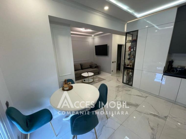 Chirie! Bloc Nou! Râșcani, str. Nicolae Dimo, 1 cameră + living. Reparație Premium! Încălzire autonomă!: 3