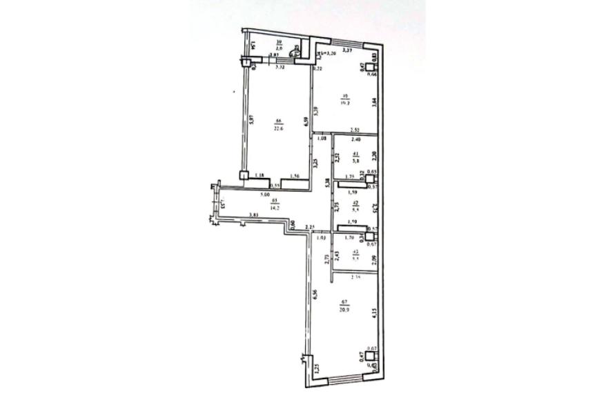 Eldorado Terra! Bloc Nou! Râșcani, str. Bogdan-Voievod, 3 camere + living. Varianta albă!: 2