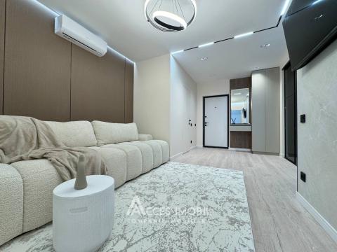 Bloc Nou! Durlești, str. Regina Elisabeta, 1 cameră + living. Euroreparație! De mijloc!: 3