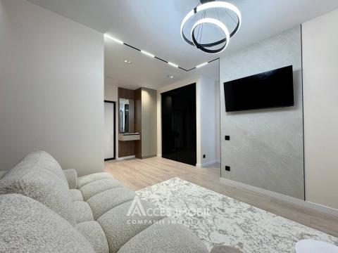 Bloc Nou! Durlești, str. Regina Elisabeta, 1 cameră + living. Euroreparație! De mijloc!: 5