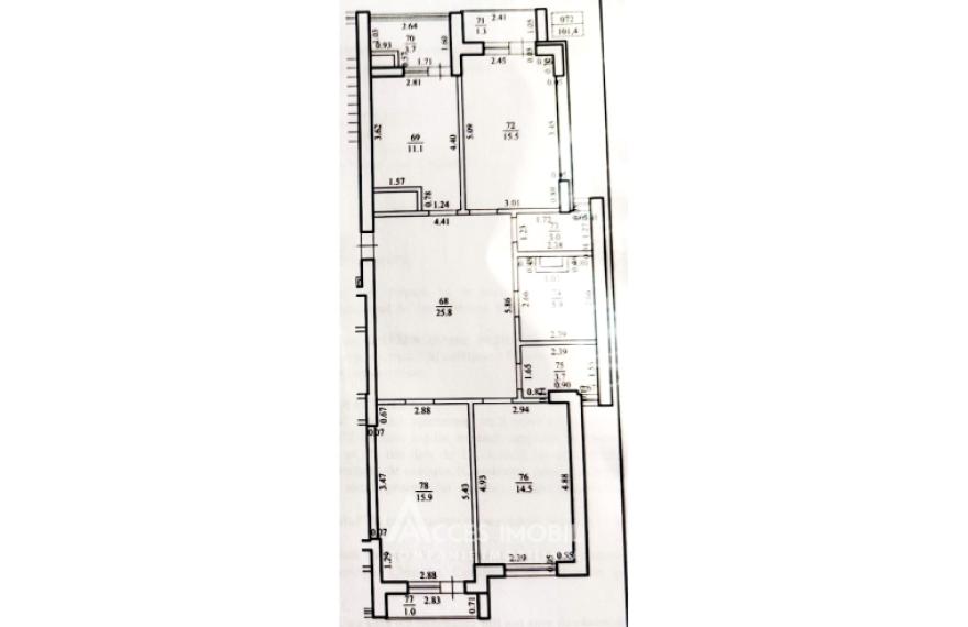 Exfactor! New Block! Botanica, Dacia street, 3 rooms + living room. White Version! Dual aspect!: 3