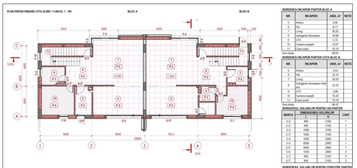 TownHouse în 3 niveluri! Buiucani, str. Porumbrele, 4 camere + living, 273m² + 4 ari. Varianta albă!: 15