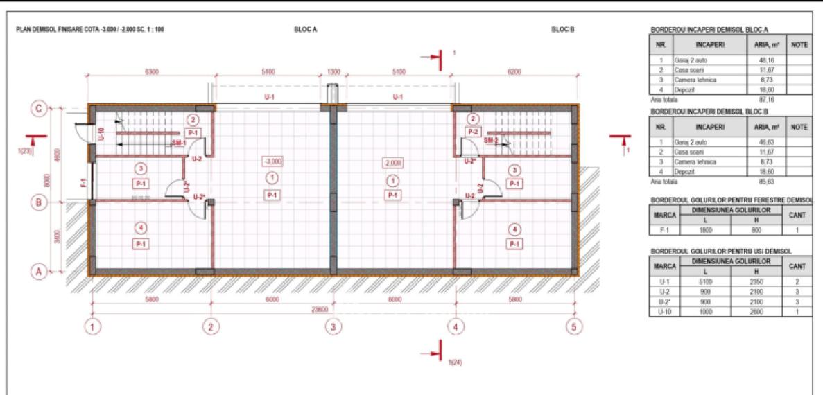 TownHouse în 3 niveluri! Buiucani, str. Porumbrele, 4 camere + living, 273m² + 4 ari. Varianta albă!: 16