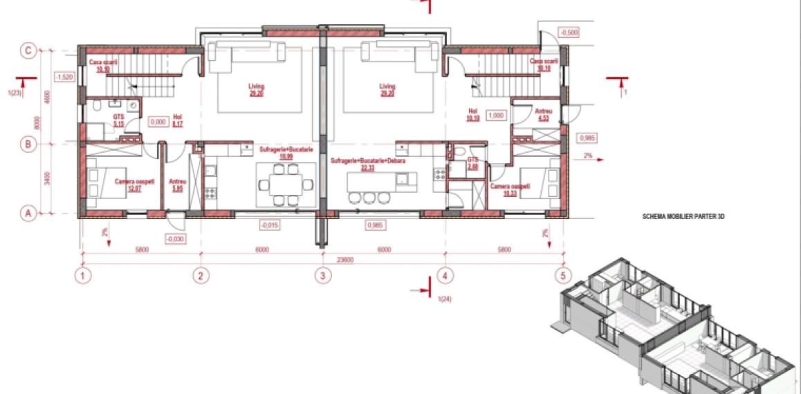 TownHouse în 3 niveluri! Buiucani, str. Porumbrele, 4 camere + living, 273m² + 4 ari. Varianta albă!: 17